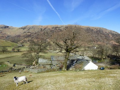 View of Brotherswater in the Lake District from Hartsop Hall