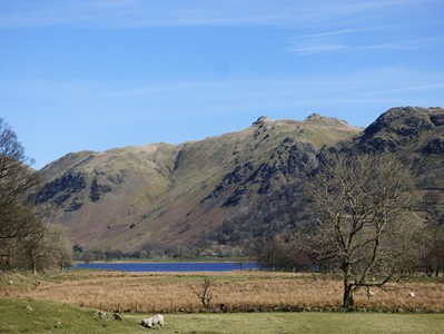 View of Brotherswater in the Lake District from Hartsop Hall