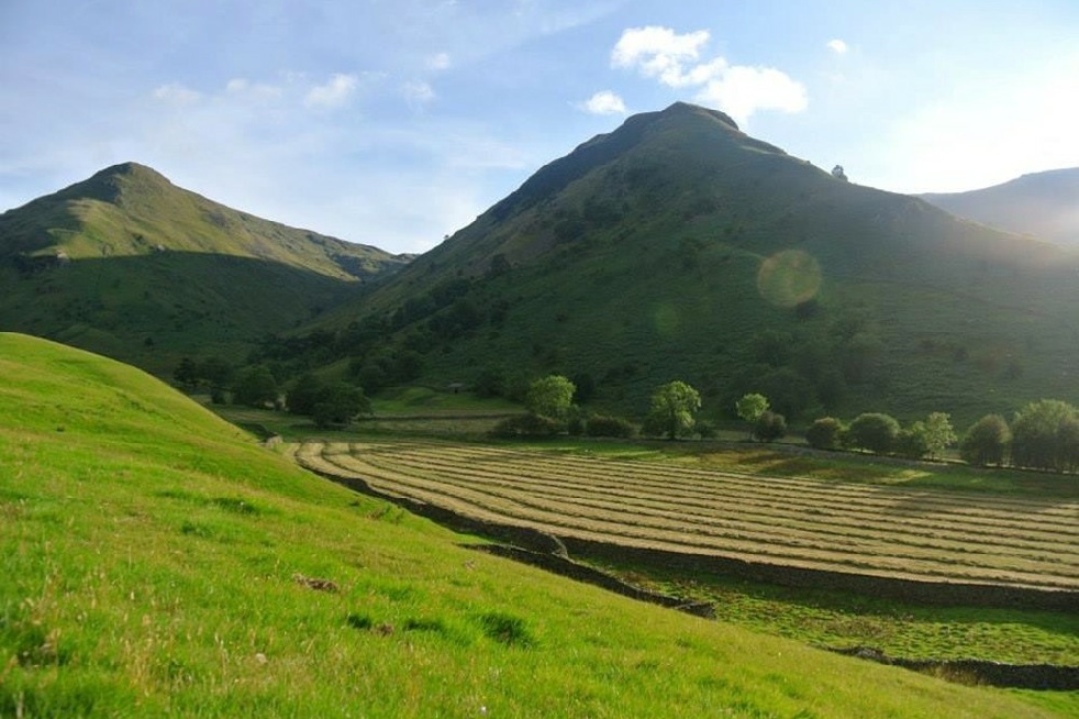 View of Brotherswater in the Lake District from Hartsop Hall