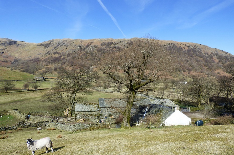 View of Brotherswater in the Lake District from Hartsop Hall